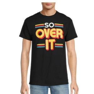 So Over It Black Retro Look Men T-Shirt